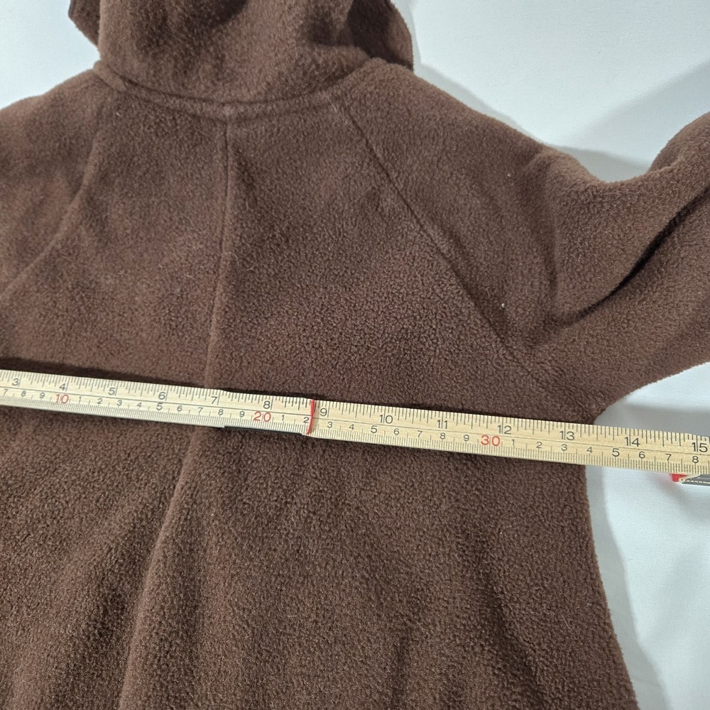 Mack & CO Girls Brown Fleece Jacket With Felt Fleece Flowers | Size 4T - Picture 5 of 8